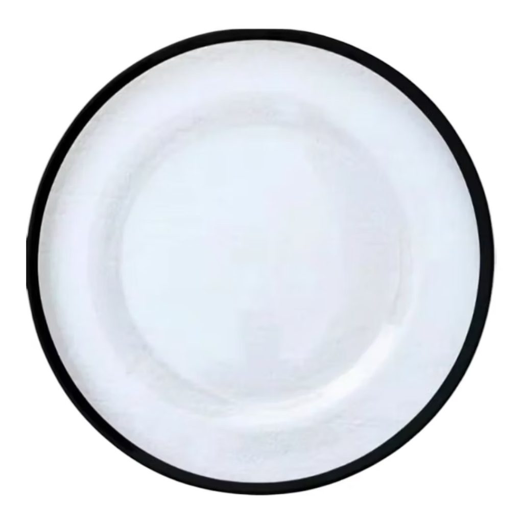 Charger plate classical black