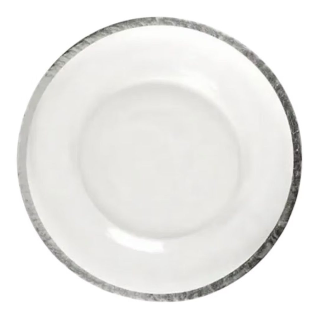 Charger plate classical silver
