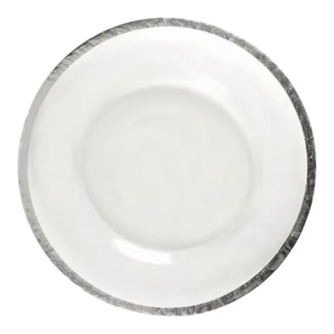 Charger plate classical silver