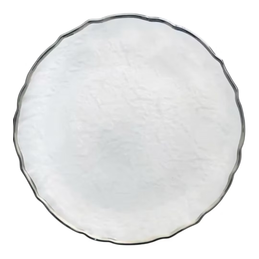 Charger plate silver