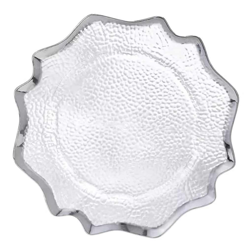 Charger plate star silver