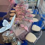 Velour tablecloth – light pink