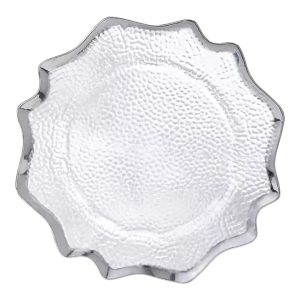 Charger plate star silver