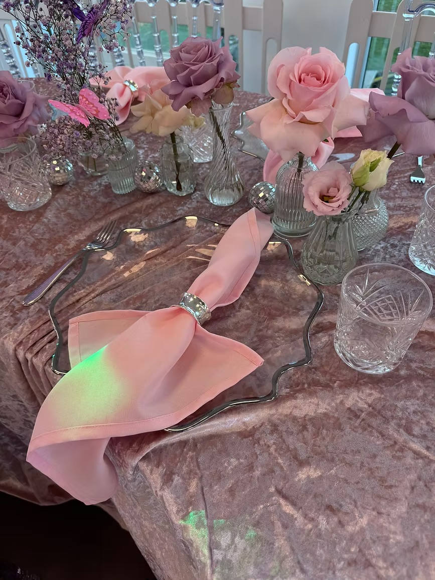 Charger plate star silver