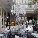 Charger plate beaded silver