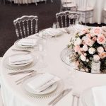 Charger plate beaded silver