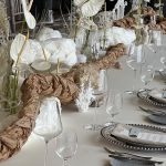 Charger plate beaded silver