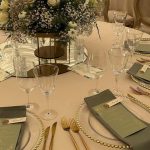 Charger plate beaded gold