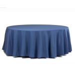 Dark blue tablecloth