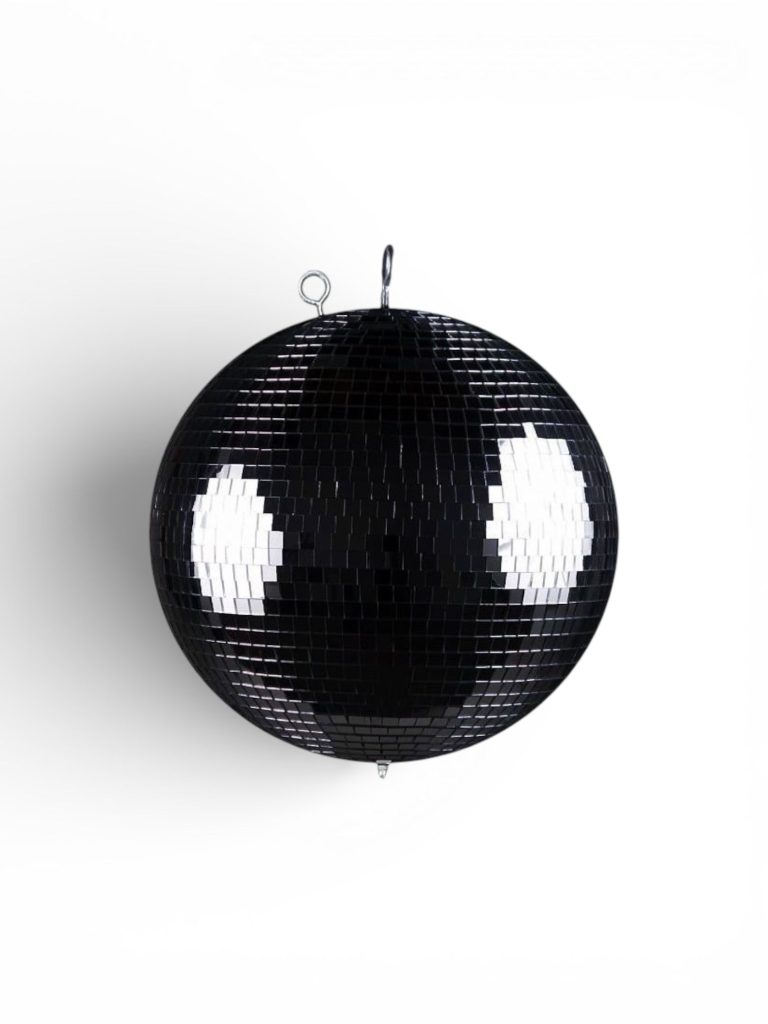 Black disco balls