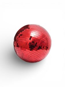 Red disco balls