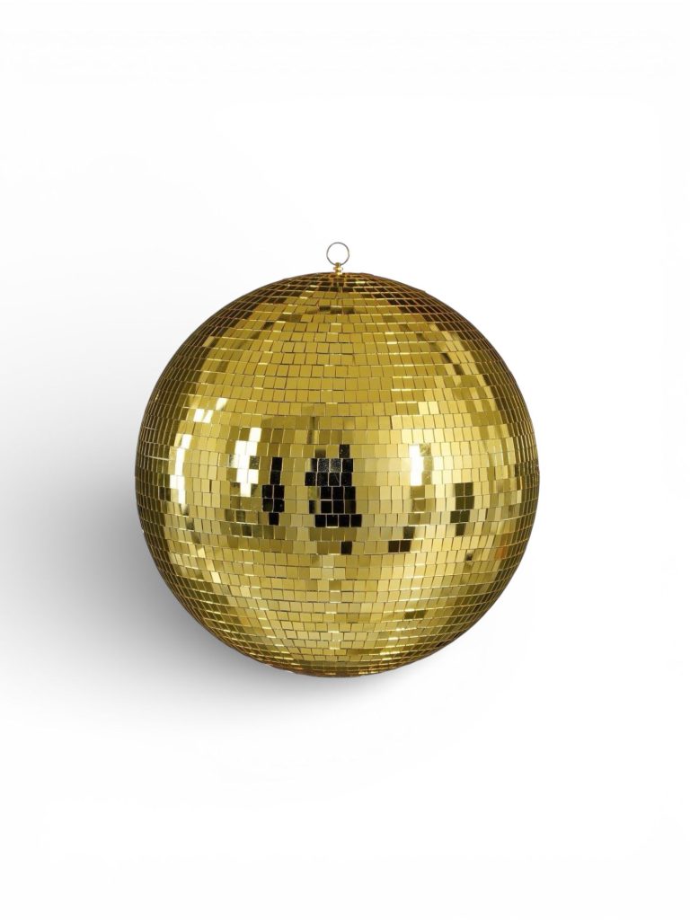 Golden disco balls
