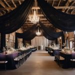 Drapery black chiffon