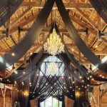 Drapery black chiffon