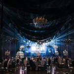 Drapery black chiffon