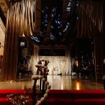 Drapery black chiffon