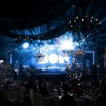 Drapery black chiffon