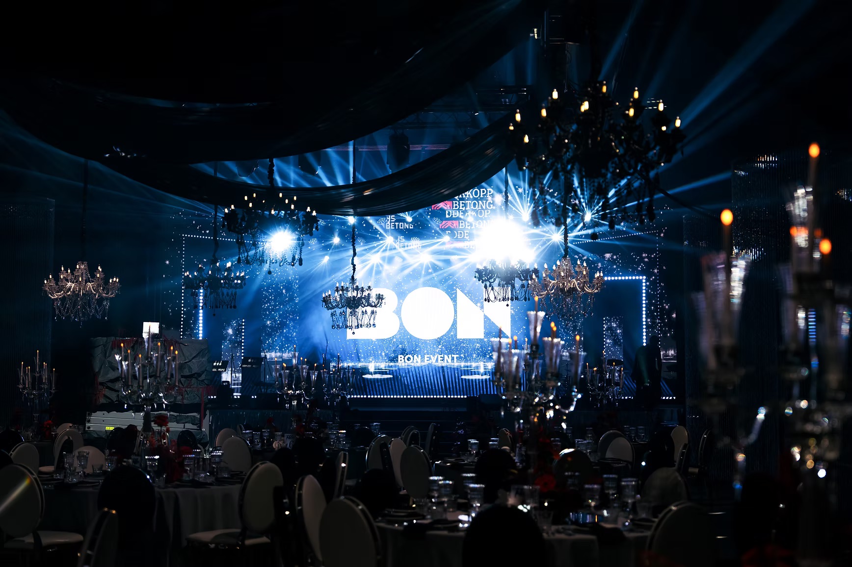 Drapery black chiffon