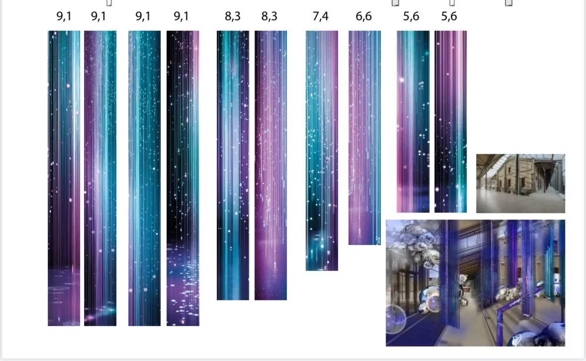 Drapery space thematics