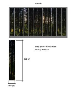 Drapery forest thematics