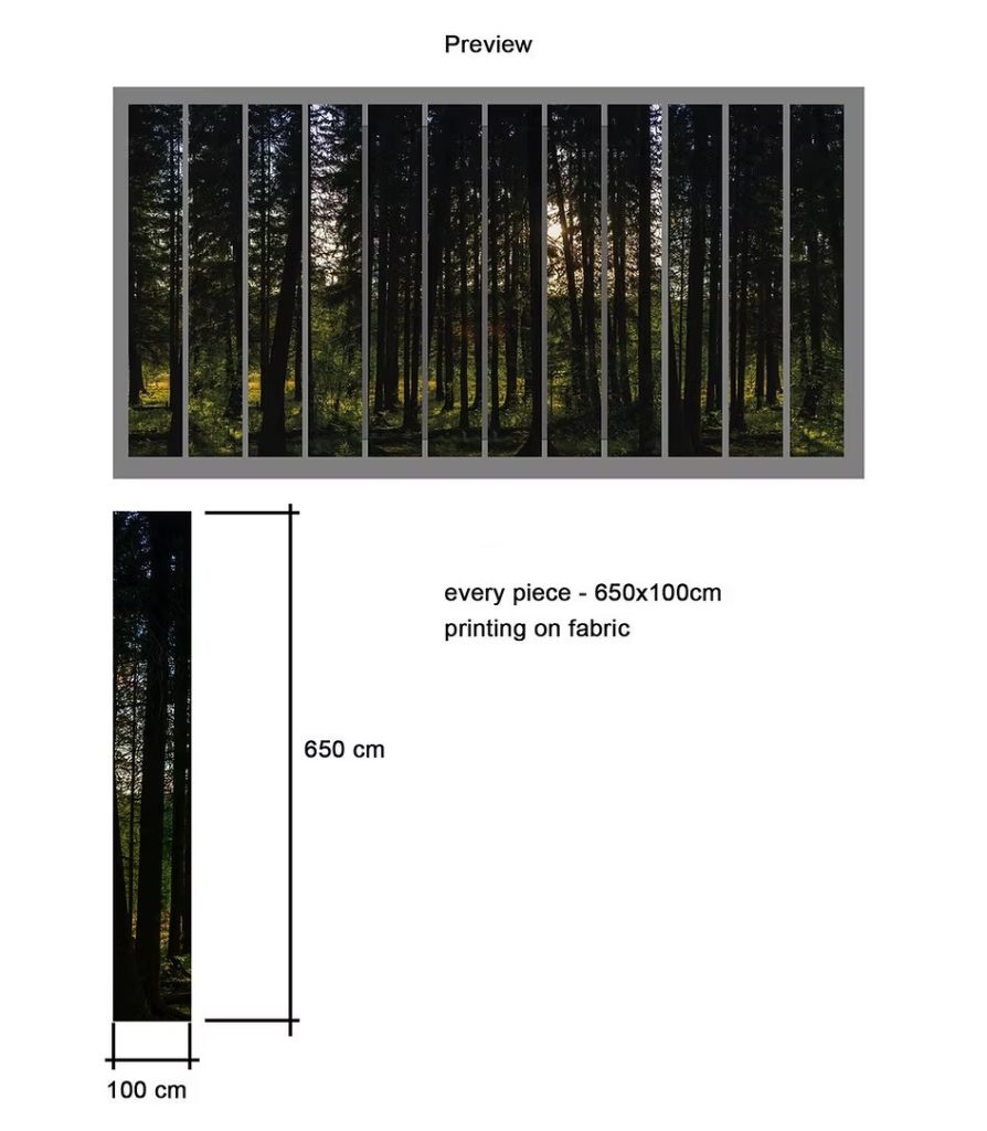 Drapery forest thematics