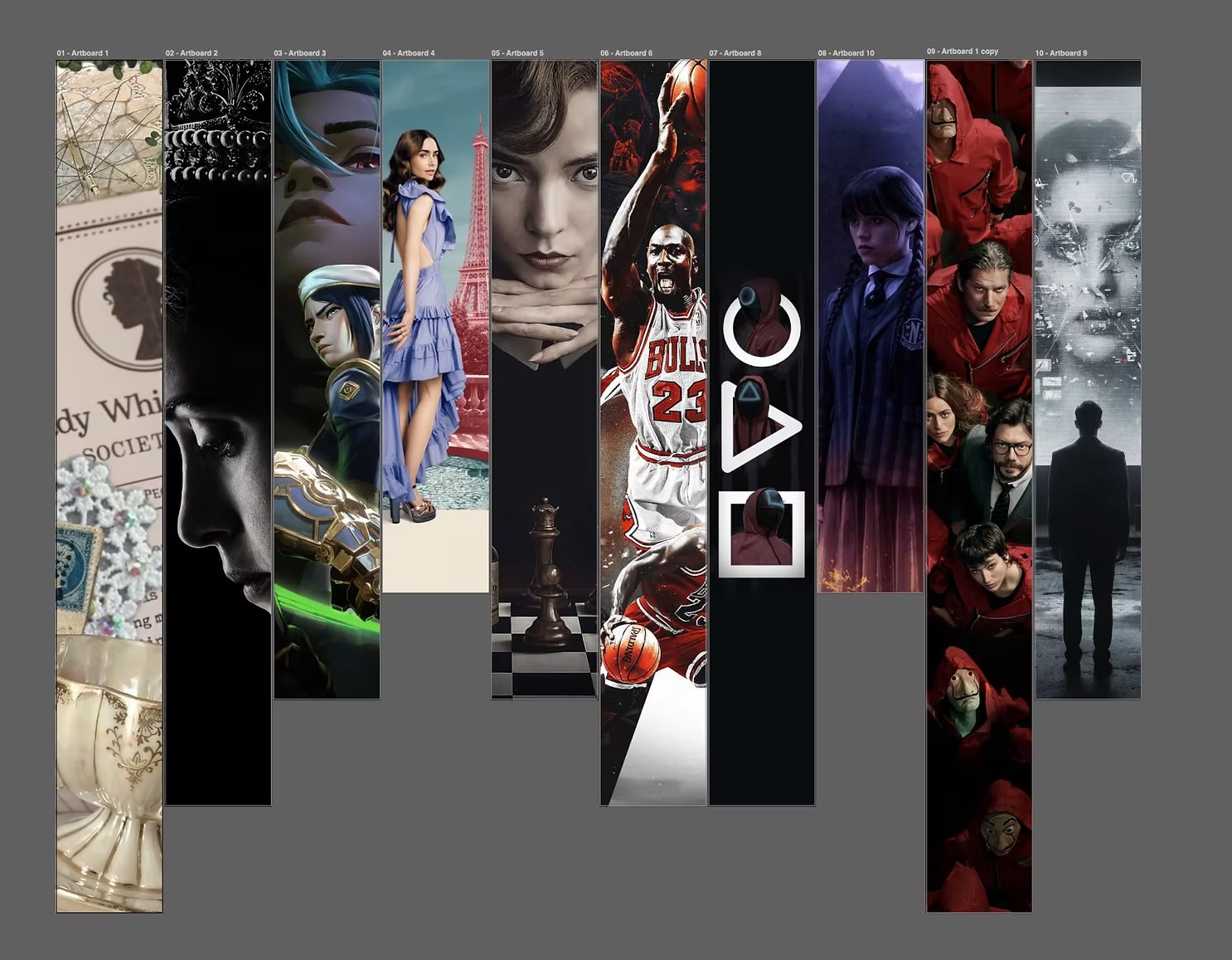 Netflix series–themed drapery