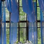 Drapery light blue chiffon