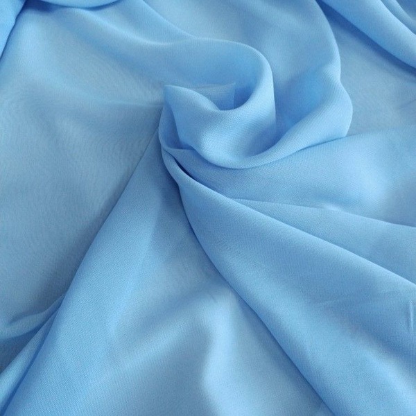 Drapery light blue chiffon