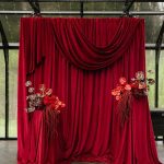 Drapery red