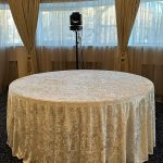 Velour tablecloth – white-cream