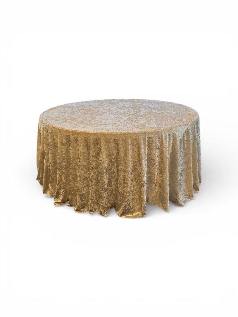 Velour tablecloth – white-cream