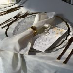 Beige tablecloth D300