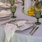 Beige tablecloth D300