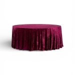 Velour tablecloth – bordo