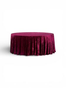 Velour tablecloth – bordo
