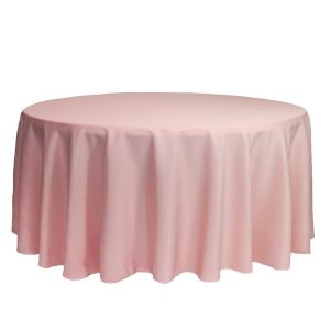 Light pink tablecloth