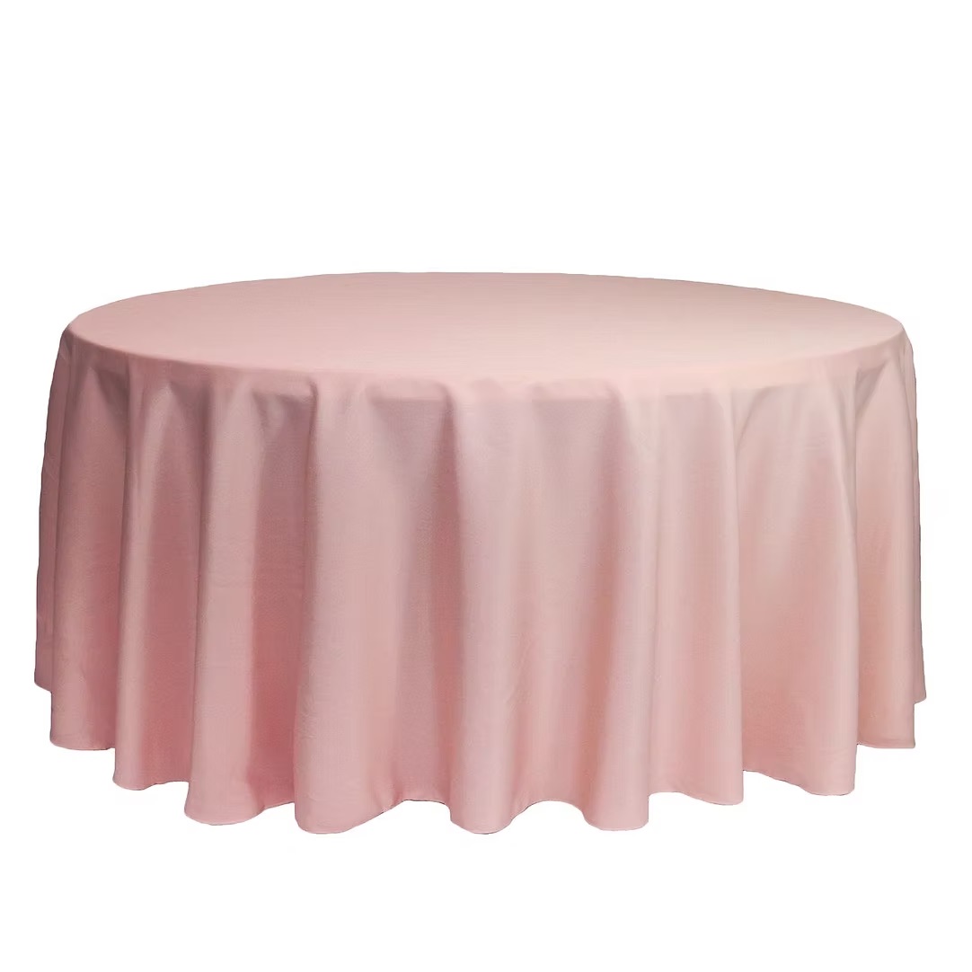 Light pink tablecloth