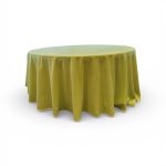 Lime green tablecloth