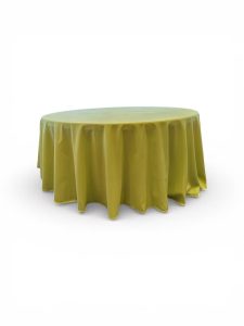 Lime green tablecloth