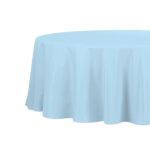 Light blue tablecloth
