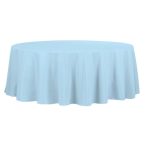Light blue tablecloth