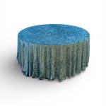 Velour tablecloth – blue