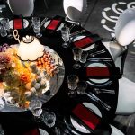 Black tablecloth D300