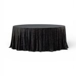 Velour tablecloth – black