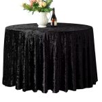 Velour tablecloth – black
