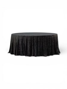 Velour tablecloth – black