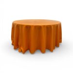 Orange tablecloth