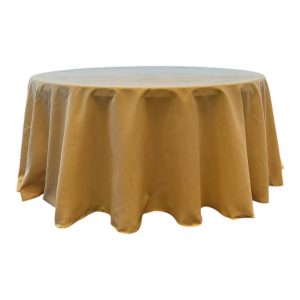 Peach tablecloth