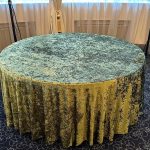 Velour tablecloth – green