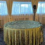 Velour tablecloth – green